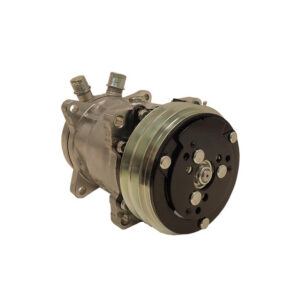 SANDEN SD 508 STYLE COMPRESSOR DOUBLE V-GROOVE PULLEY, POLISHED FINISH 04808-VUA